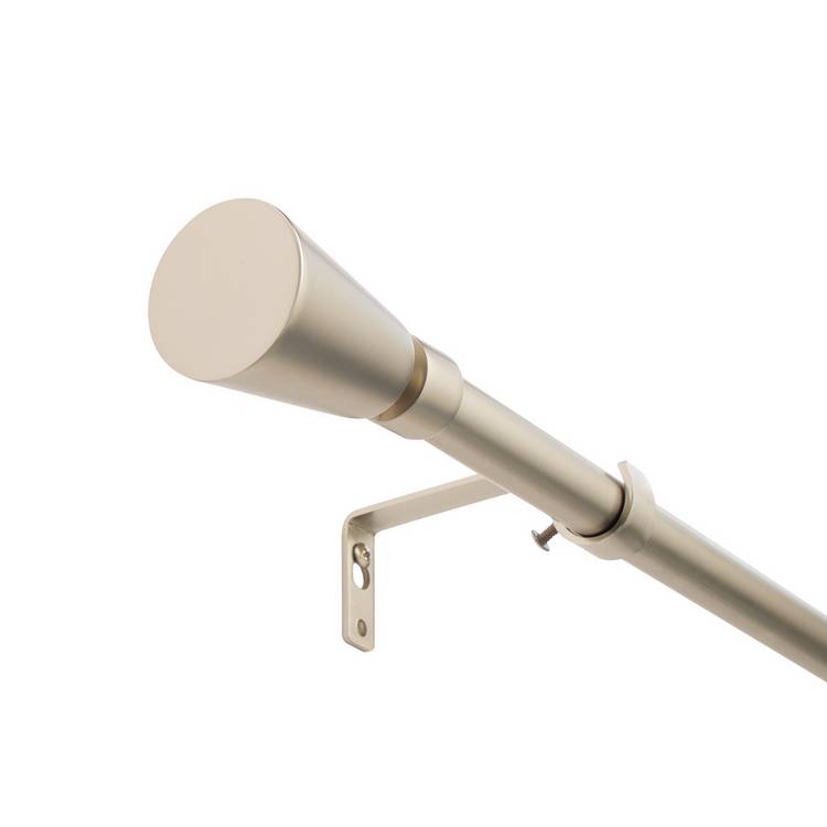 Argos Home matte nickel extendable curtain pole 165-300cm (British brand)