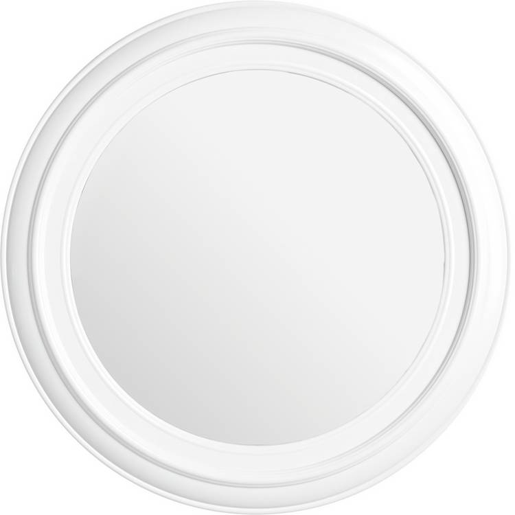 Argos Home white round bathroom mirror 42cm, UK version
