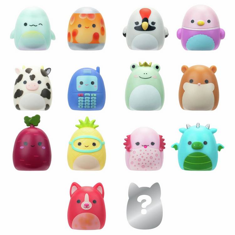Squishmallows Squish-a-longs collectible figures 14-pack (British brand)