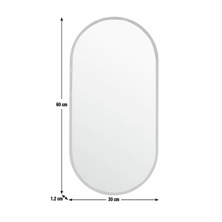 Argos Home oval bathroom wall mirror 60x30cm (British brand)