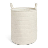 Argos Home boucle laundry basket 80L cream, imported from the UK