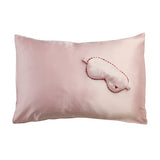 Argos Home pink satin eyemask and pillowcase set, imported from the UK