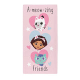 Gabby's Dollhouse beach towel pink 140x70cm, imported from the UK