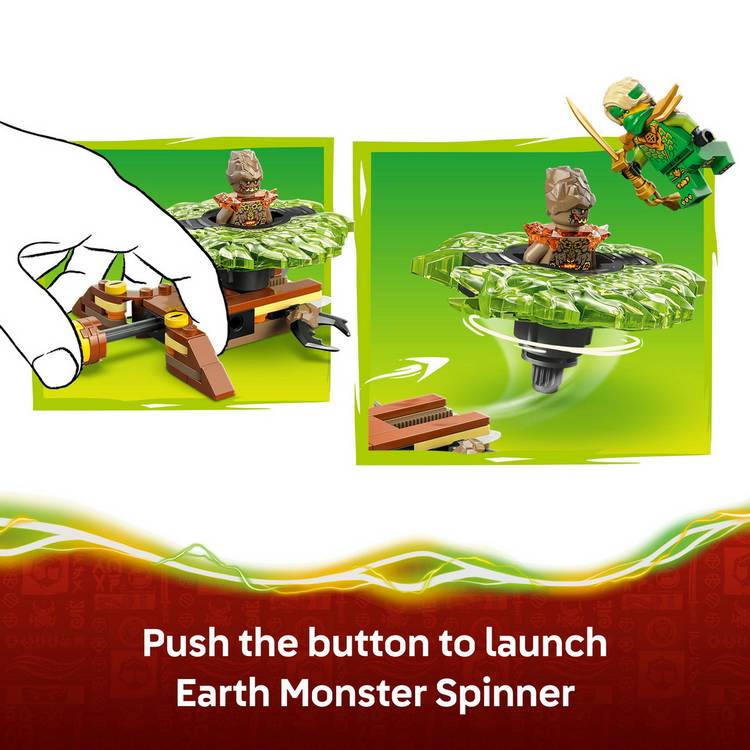 LEGO Ninjago spinner battle toy Lloyd and Earth Monster (British brand)