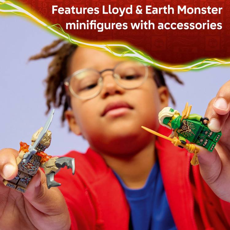 LEGO Ninjago spinner battle toy Lloyd and Earth Monster (British brand)