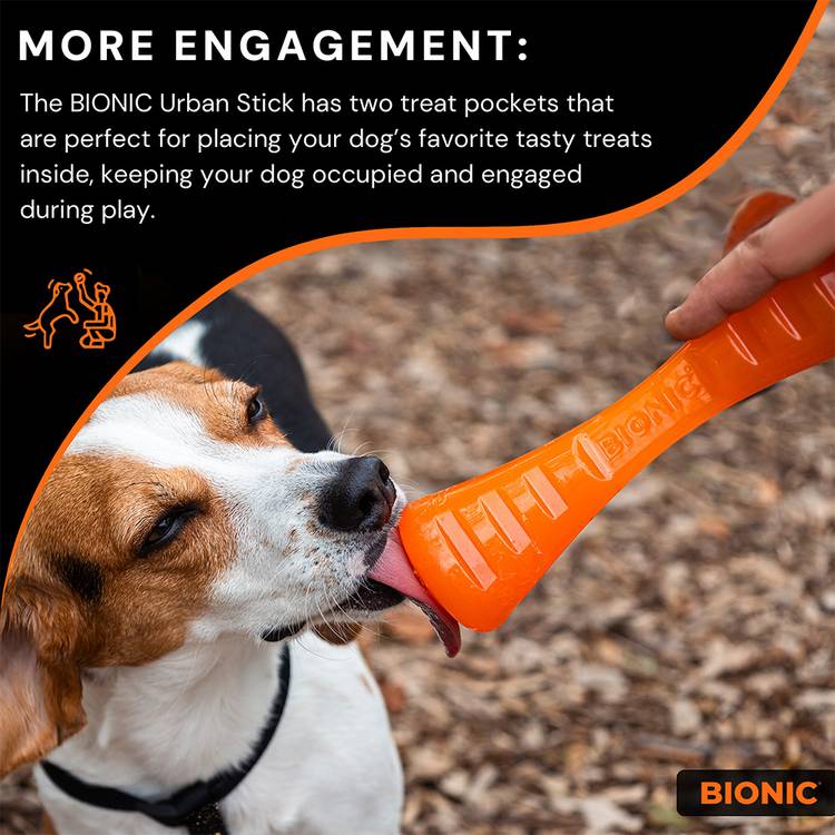 Bionic Urban Bone Stick dog toy 23cm, UK version