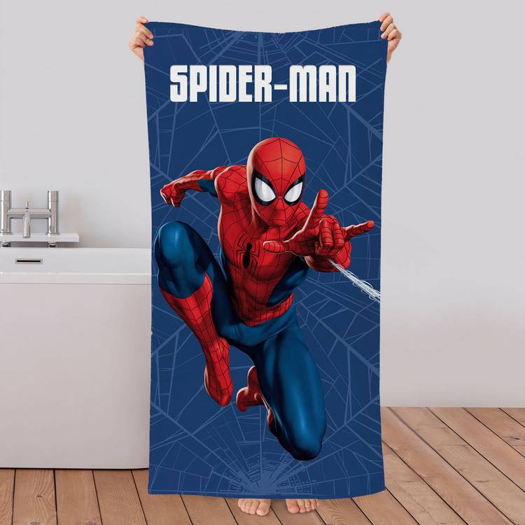 Marvel Spiderman beach towel blue 140x70cm, imported from the UK
