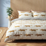 Habitat x Scion Mr Fox cream cotton bedding set single (British brand)