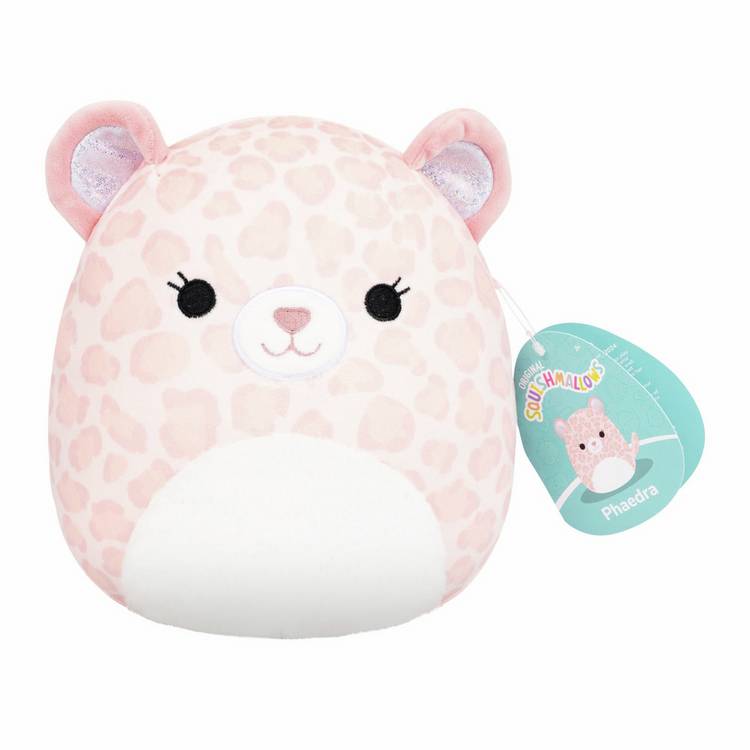 Squishmallows soft toy Phaedra Peach Leopard 7.5-Inch, UK version