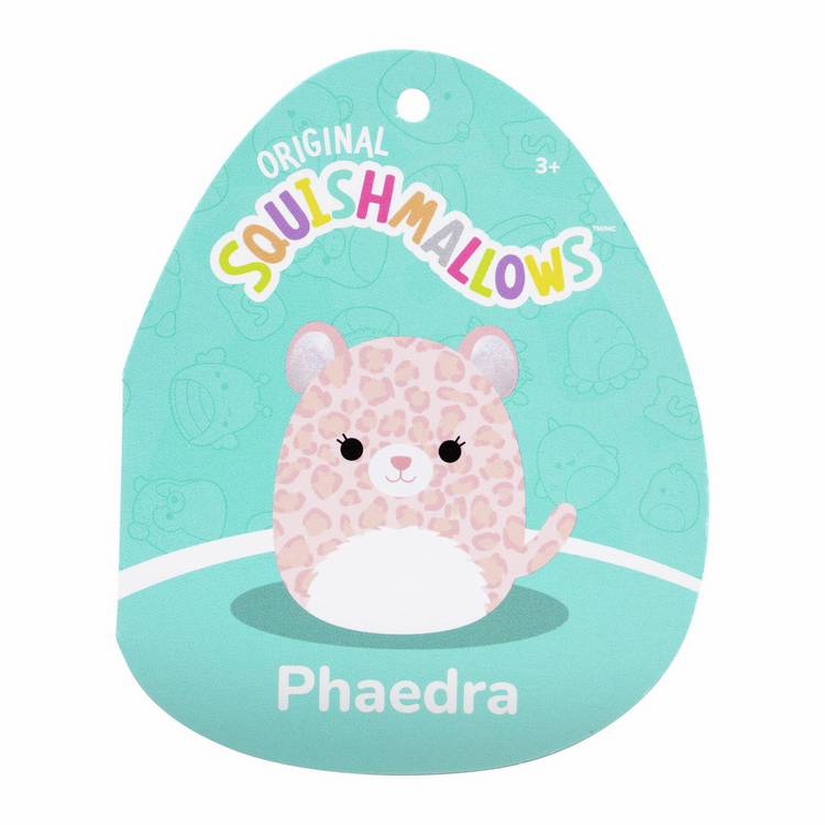Squishmallows soft toy Phaedra Peach Leopard 7.5-Inch, UK version