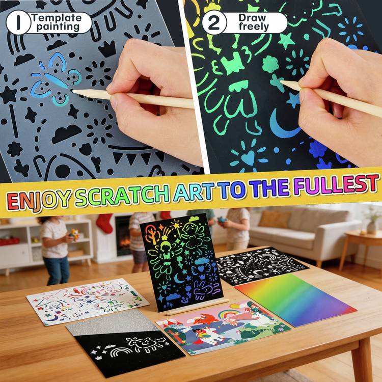 Chad Valley fairy scratch art set, UK version