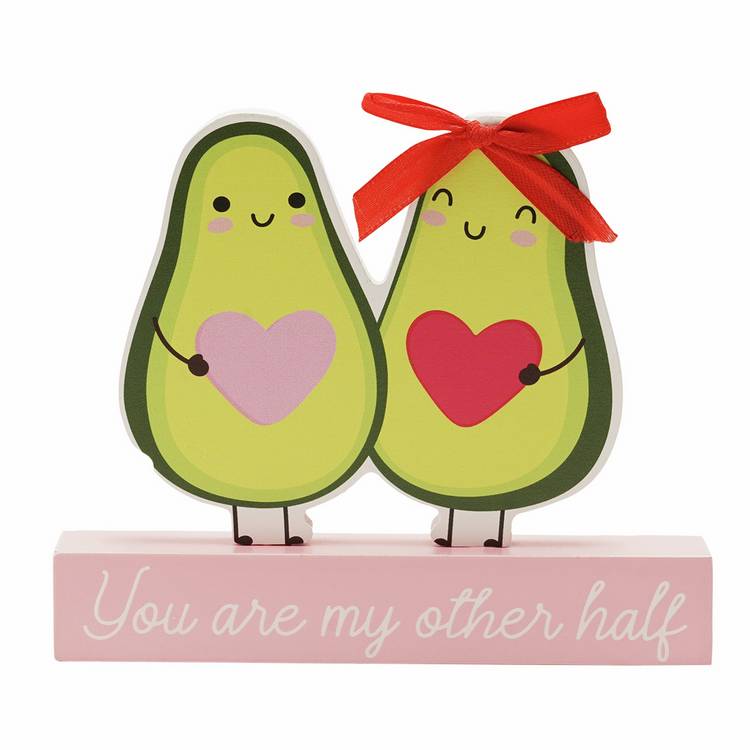 Widdop avocado plaque Love Is Sweet 13x15cm, imported from the UK
