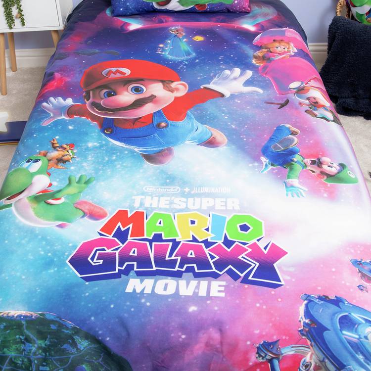 Nintendo Super Mario bedding set single blue, imported from the UK