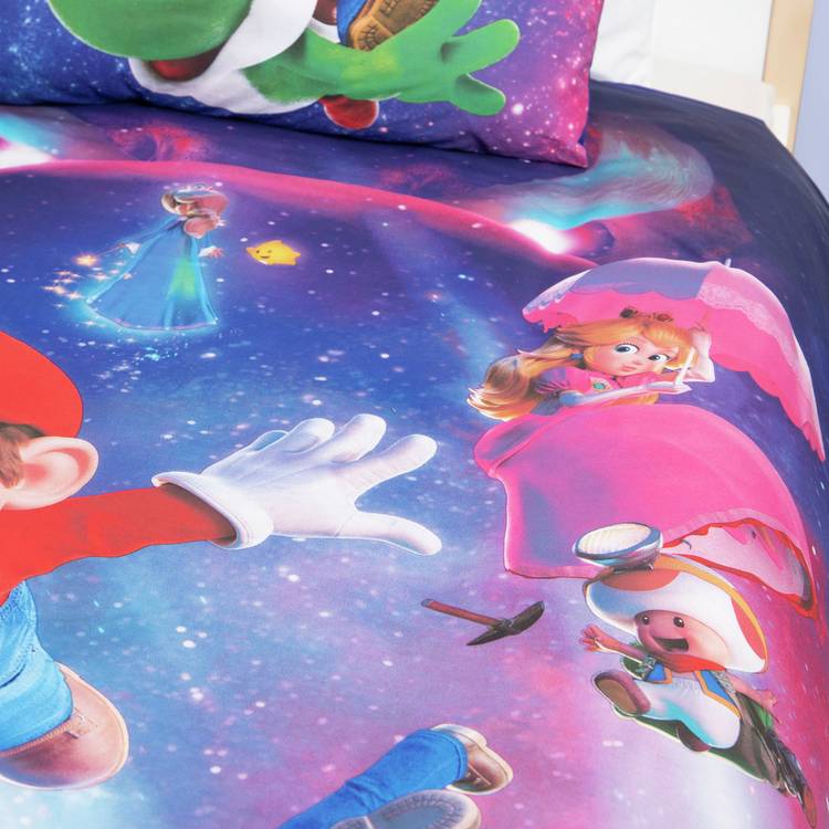 Nintendo Super Mario bedding set single blue, imported from the UK
