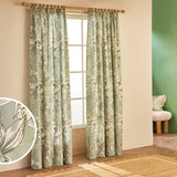 Argos Habitat Botanical Print Pencil Pleat Curtains Sage 117x137cm- Buy online at McGrocer