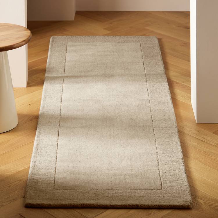 Habitat taupe wool runner 66x200cm (British brand)