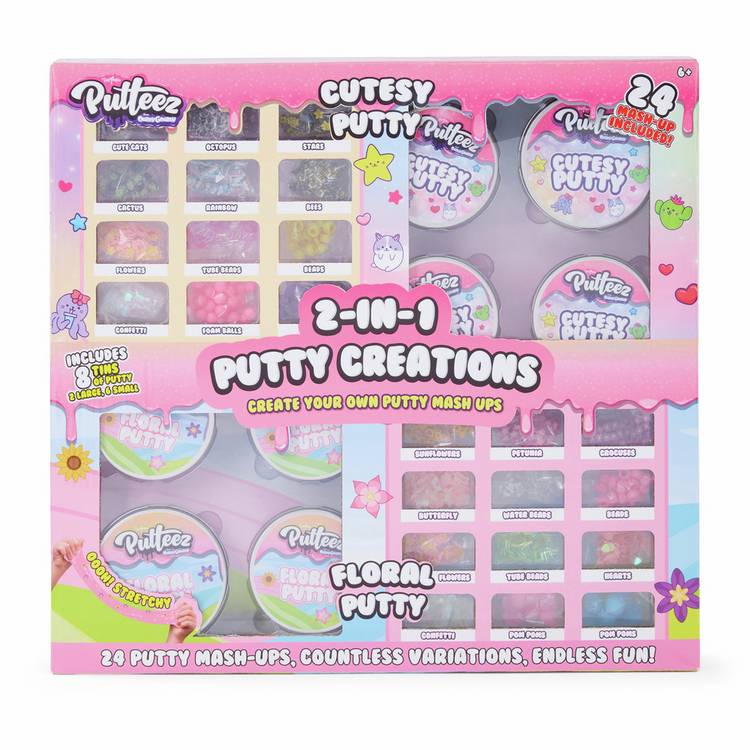 Putteez Flowers Creation Set sensory putty toy, UK version