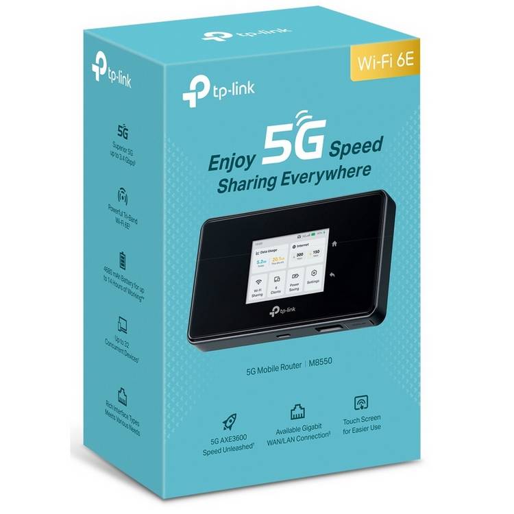 TP-Link M8550 5G mobile hotspot router, UK version