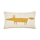 Habitat x Scion Mr Fox boucle cushion cream 30x60cm - British product