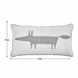 Habitat x Scion Mr Fox boucle cushion cream 30x60cm - British product