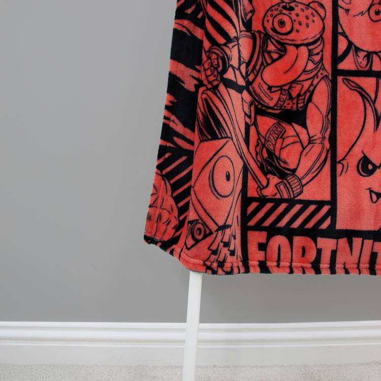 Fortnite fleece throw 150x100cm red, UK version
