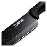 Tower 5 piece knife block rose gold black (British brand)