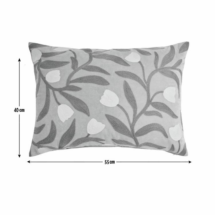 Habitat x Scion Odette crewel embroidery cushion 40x55cm (British brand)