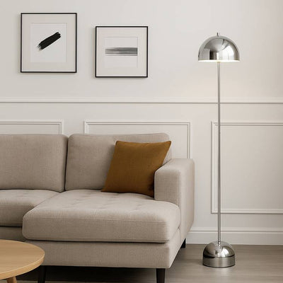 Argos Searchlight Mushroom Port Chrome LED Floor Lamp 140cm- Buy online at McGrocer
