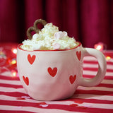 Argos Home stoneware heart thrown mug 300ml - British product