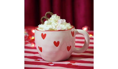 Argos Argos Home Stoneware Heart Thrown Mug 300ml- Buy online at McGrocer