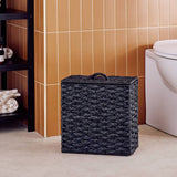 Argos Home woven toilet roll holder storage unit black, imported from the UK