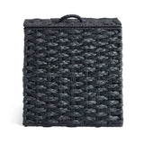 Argos Home woven toilet roll holder storage unit black, imported from the UK