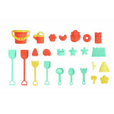 Chad Valley sand toy set with bucket spade and rake, UK version