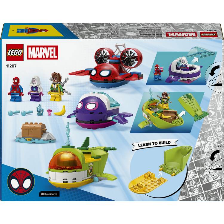 LEGO Marvel Spidey underwater vehicles building set 154 pieces (British brand)