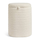 Argos Home boucle laundry basket 60L cream - British product