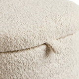 Argos Home boucle laundry basket 60L cream - British product