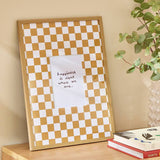 Argos Argos Home Oversized Checkerboard Mustard Wooden Picture Frame 5x7 inch- Buy online at McGrocer