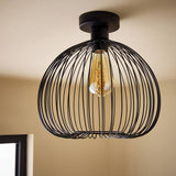 Argos Home Nyx flush ceiling light black 30cm, UK version