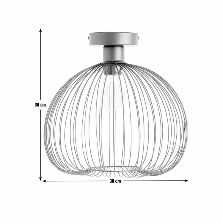 Argos Home Nyx flush ceiling light black 30cm, UK version