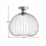 Argos Home Nyx flush ceiling light black 30cm, UK version
