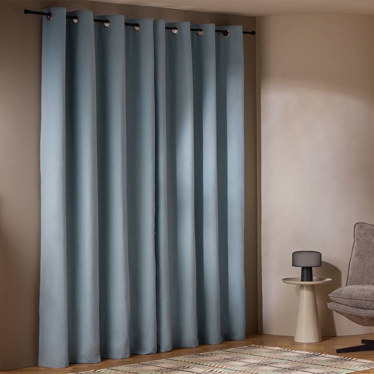 Habitat blackout eyelet curtain in country blue 117x137cm - British product
