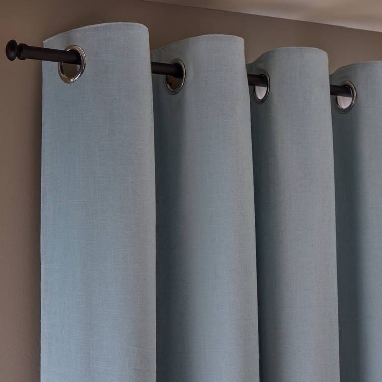Habitat blackout eyelet curtain in country blue 117x137cm - British product