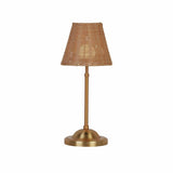 Searchlight rattan rechargeable LED table lamp 35cm - British product