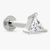 Argos Revere Sterling Silver Cubic Zirconia Triangle Stud Earrings- Buy online at McGrocer