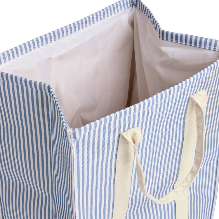 Argos Home coastal stripe laundry bag 70L (British brand)