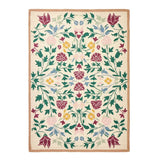 Argos Home country floral cream wool rug 120x170cm, UK version