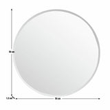 Argos Home round bathroom mirror 50cm, imported from the UK