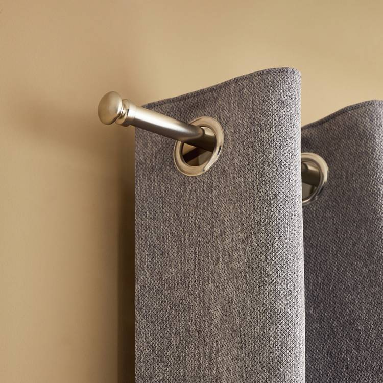 Argos Home extendable satin nickel curtain pole 165-300cm (British brand)
