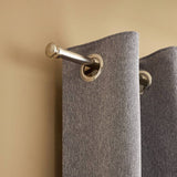 Argos Home extendable satin nickel curtain pole 165-300cm (British brand)