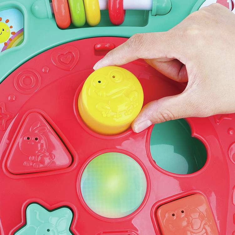 Chad Valley Lights & Tunes baby walker in teal, UK version